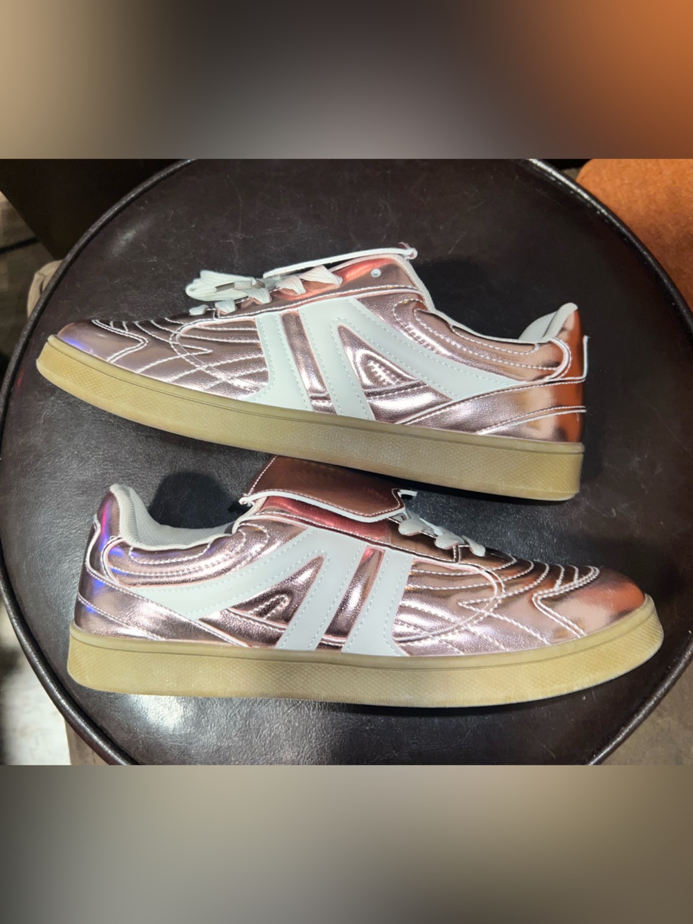 Cuccoo metallic pink gum sole sneakers women’s size 41=women’s 10.5